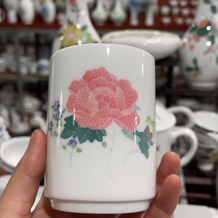 醴陵高温瓷釉下手绘虎**林