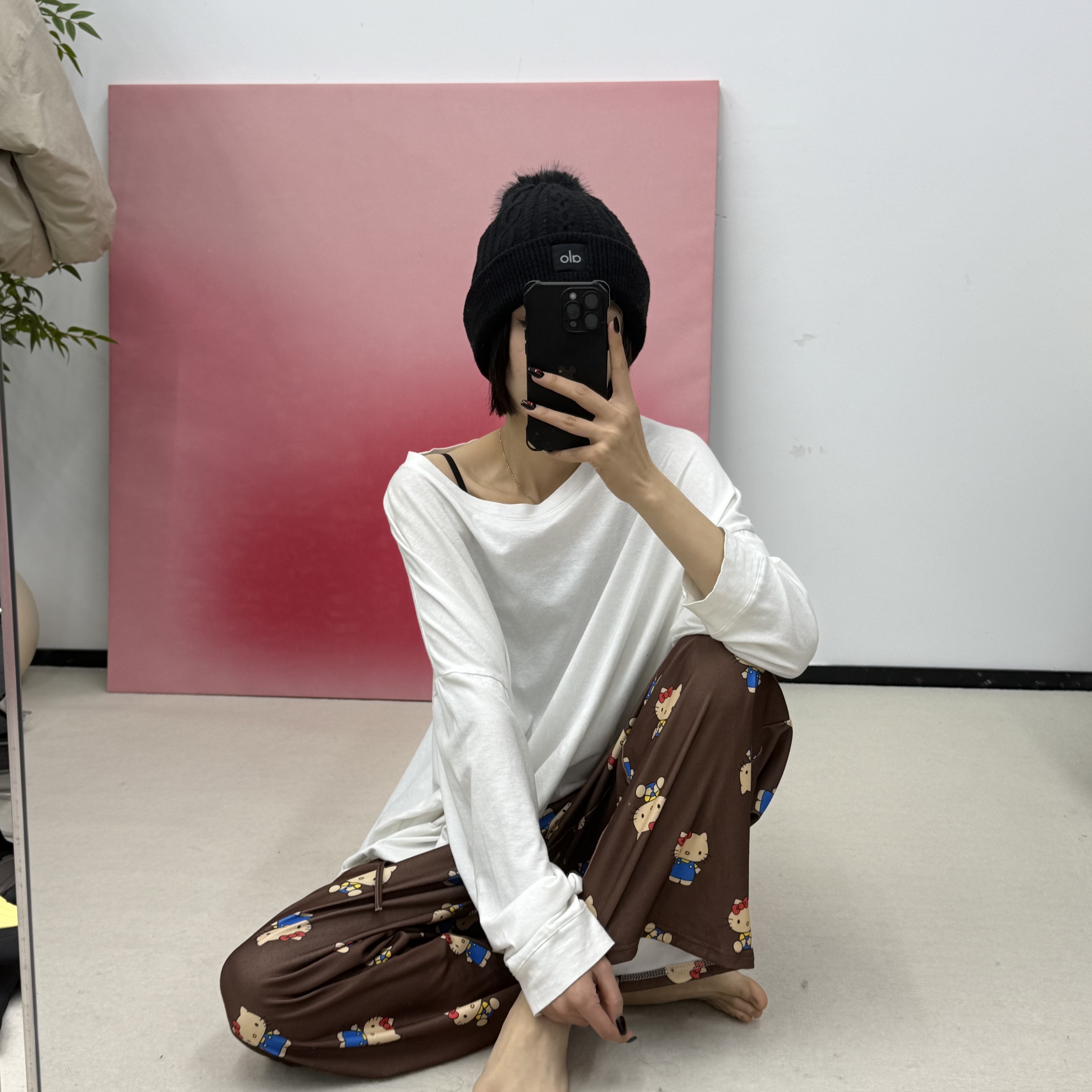 RIRV-KT印花可外穿家居长裤