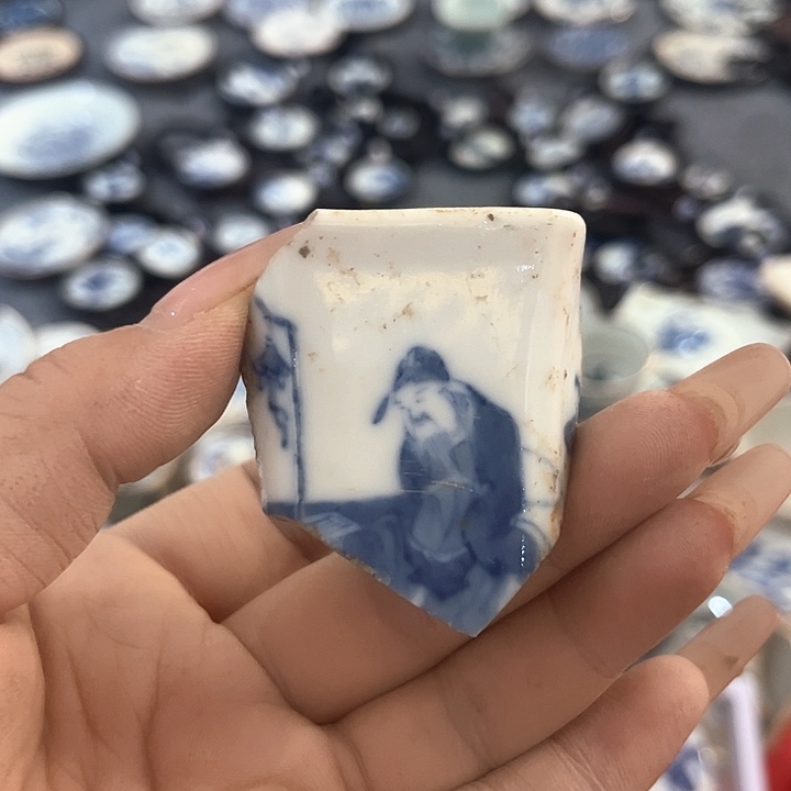 瓷片瓷片茶托喝茶非常不错