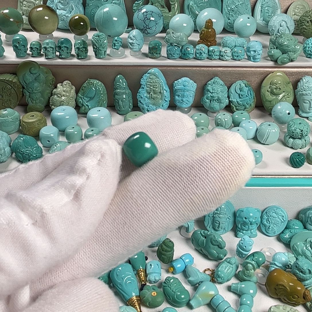 橙***C绿松石未镶嵌珠宝奇石