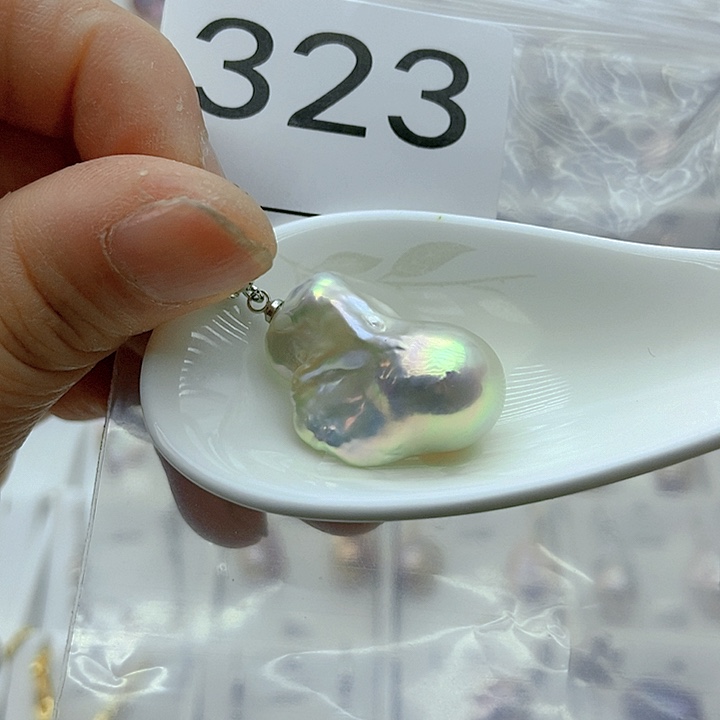 淡水珍珠颈饰银S925镶嵌