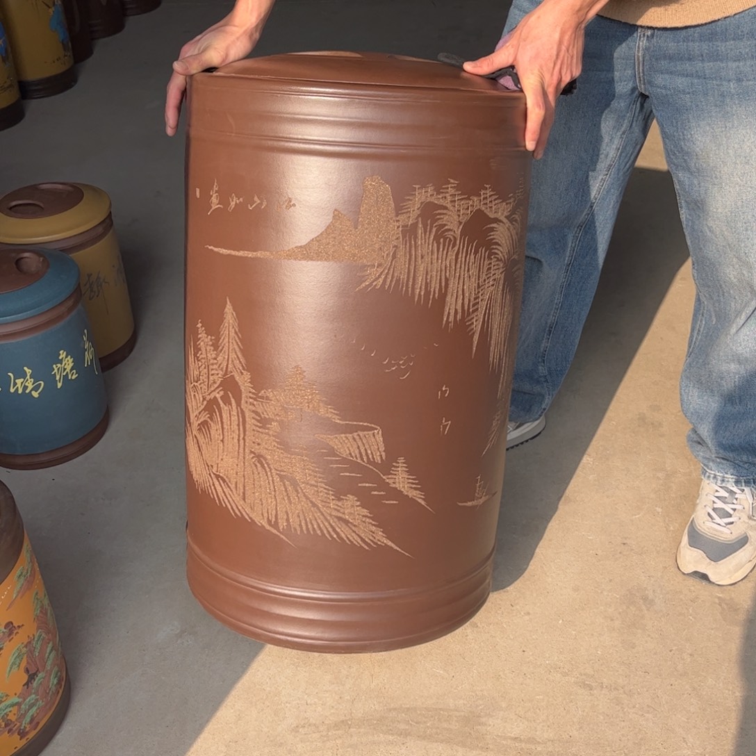 紫砂茶叶罐80 饼茶叶罐