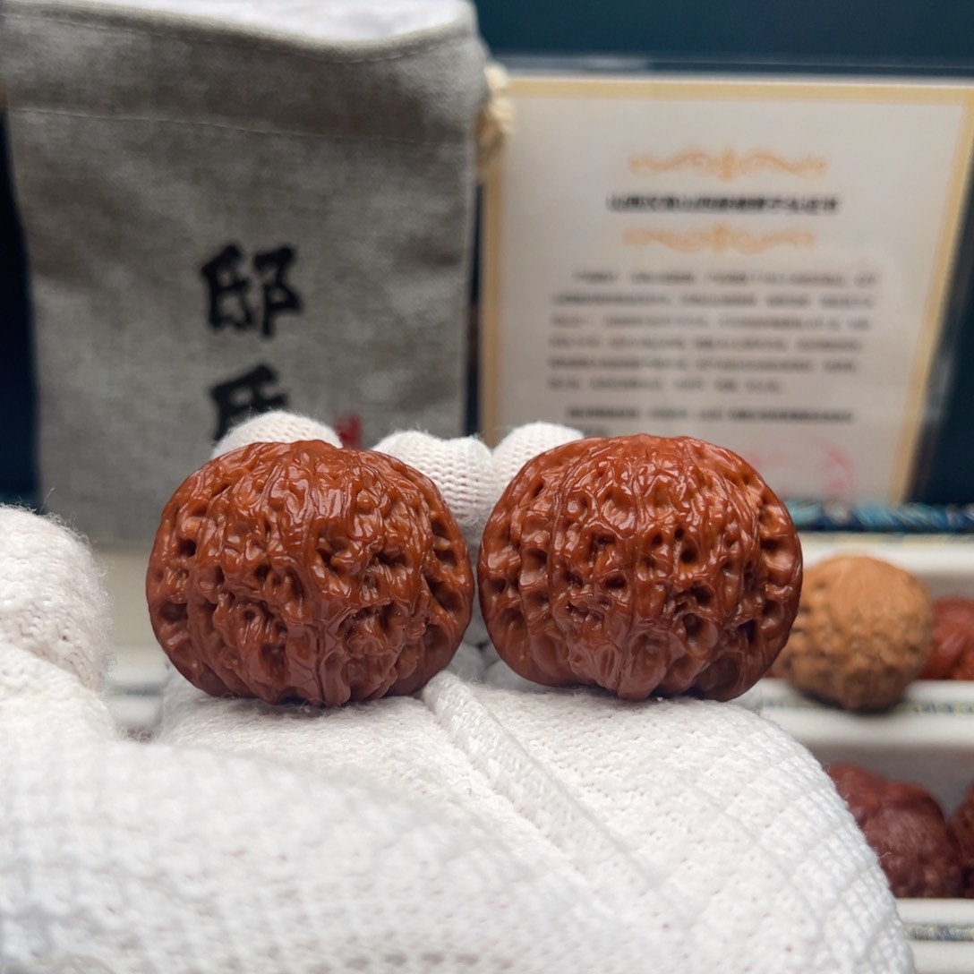 文玩核桃把件磨盘43