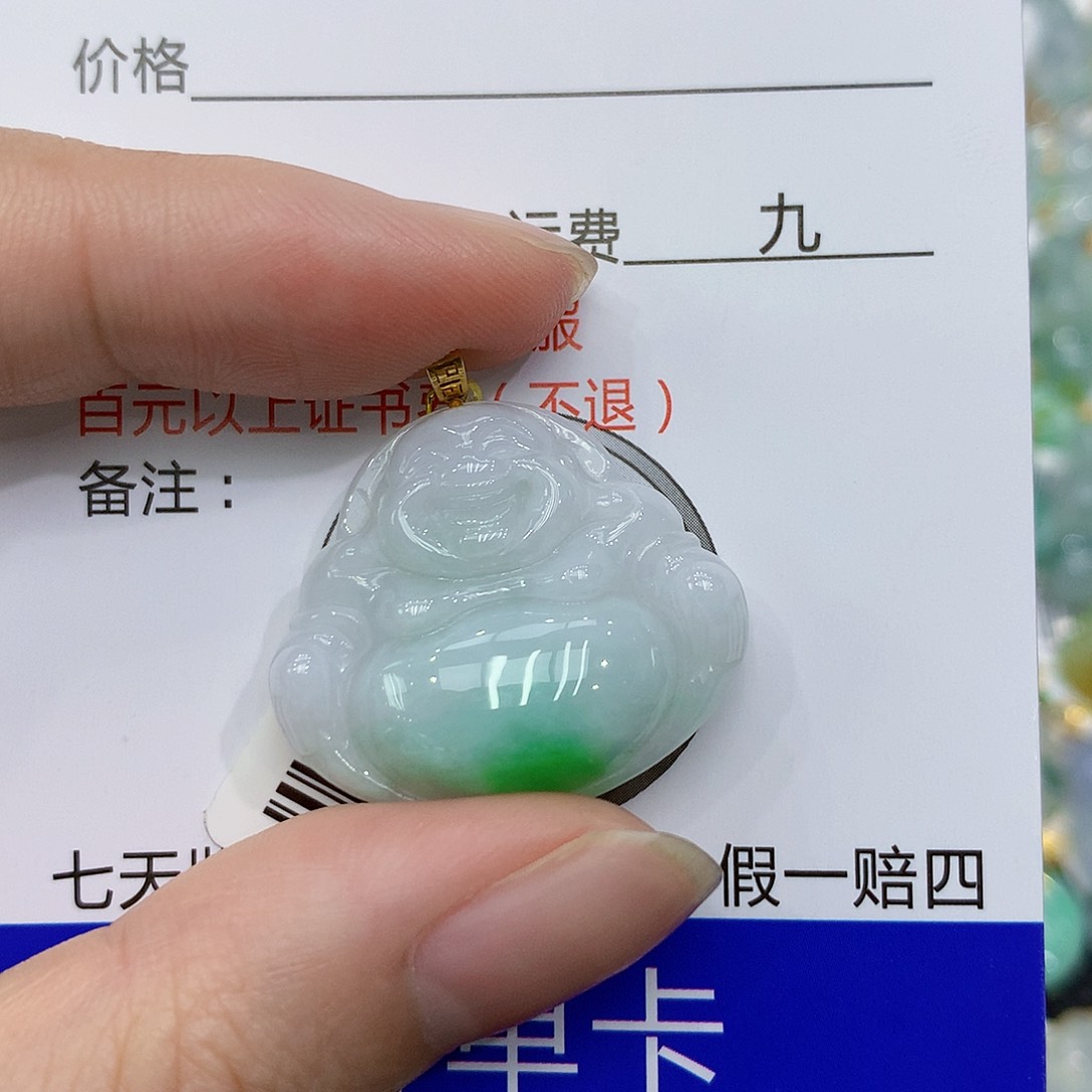 翡翠颈饰18K金镶嵌88888888888888