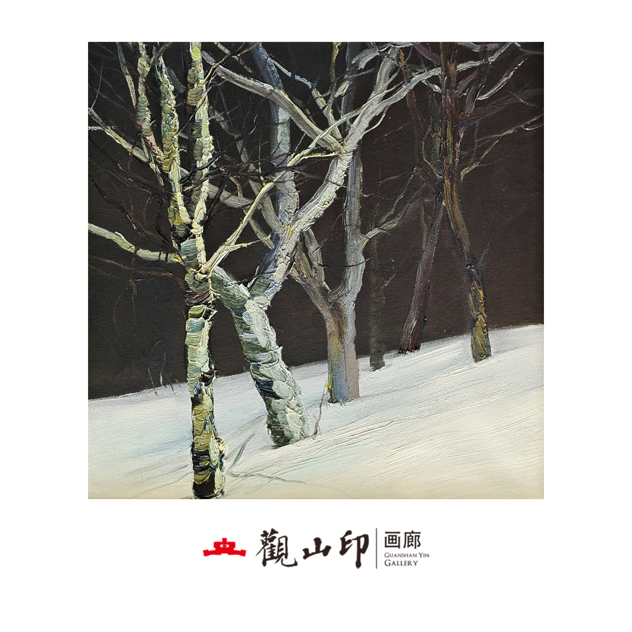 MF原创手绘风景油画50x50cm作品6201