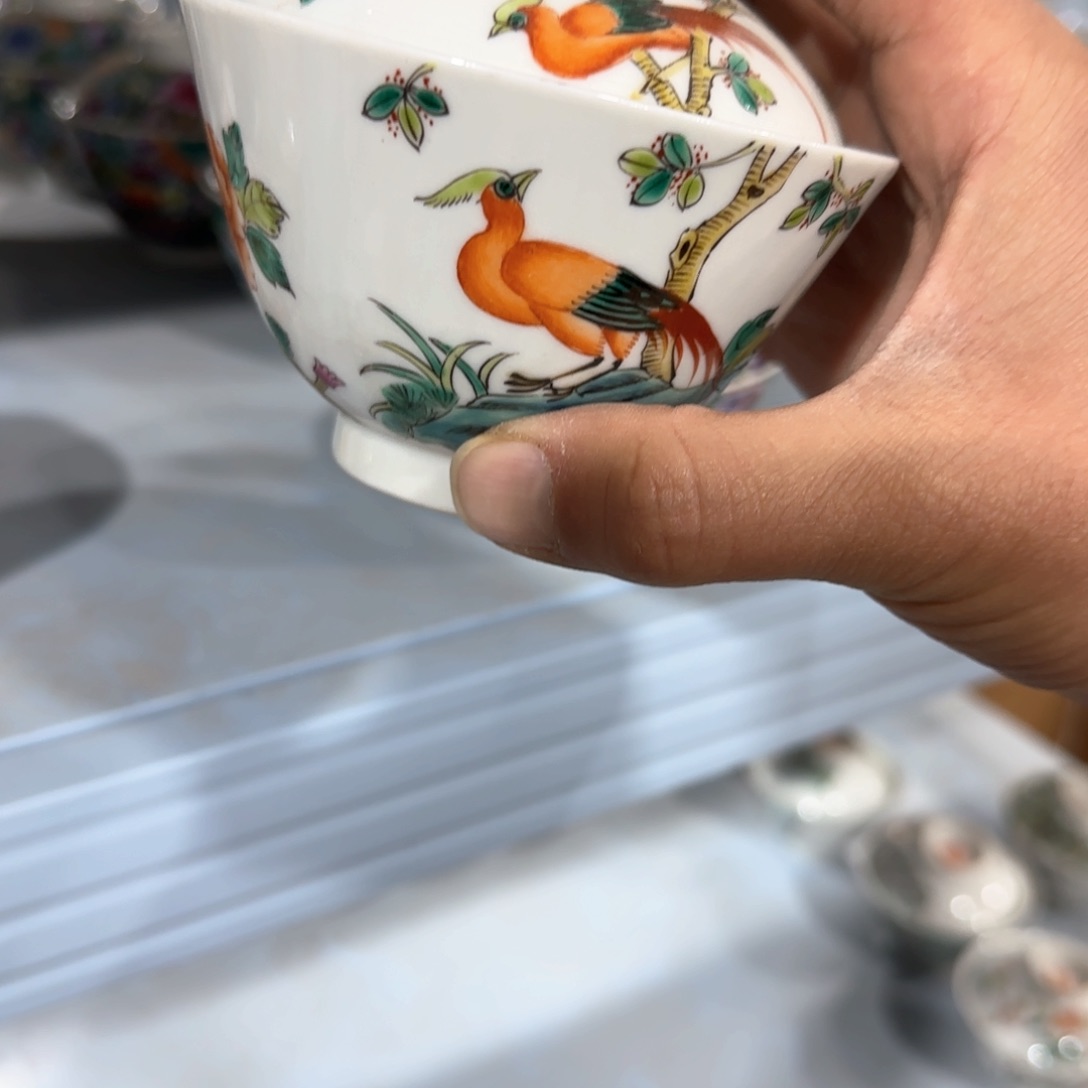 瓷片摆件手绘瓷器全部处理