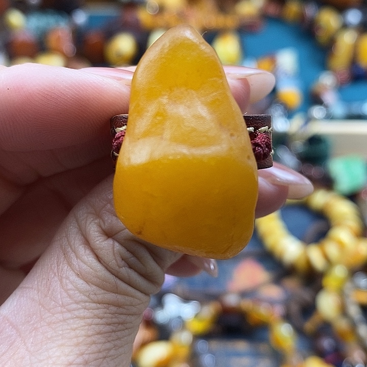 蜜蜡未镶嵌戒指戒指