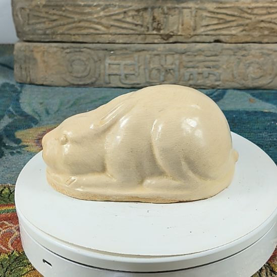 老***鹰河南巩县窑三彩兔子