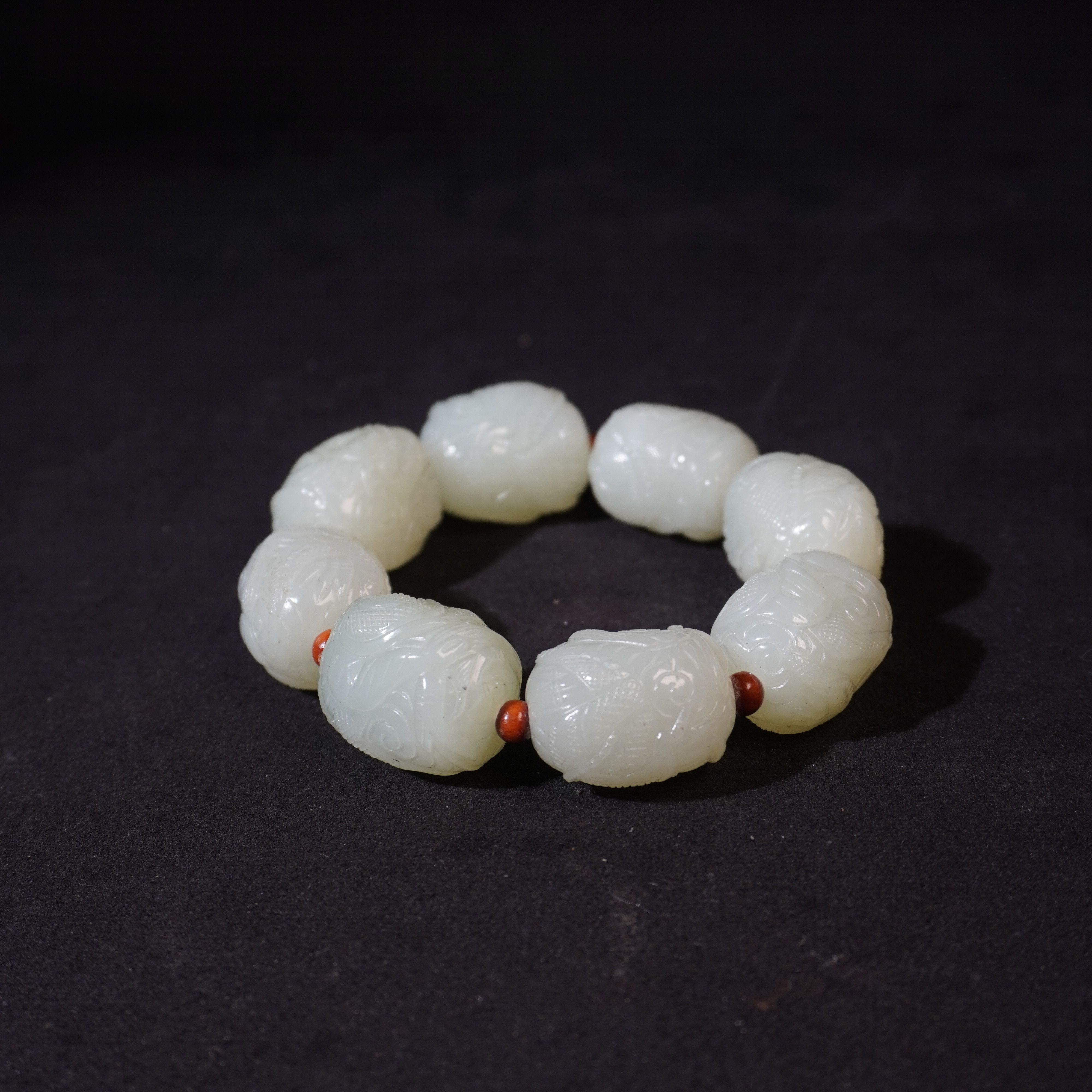 AAA122  清   和田玉手串