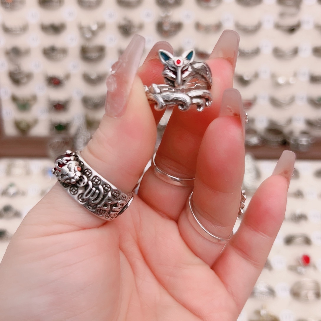 铜合金新款上开口九尾狐