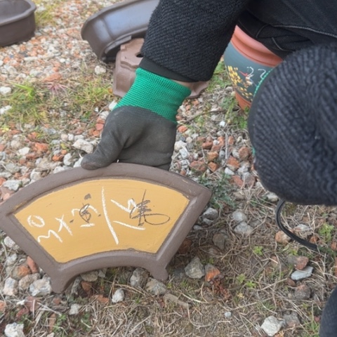 红陶紫砂花盆盆景盆栽瑕疵