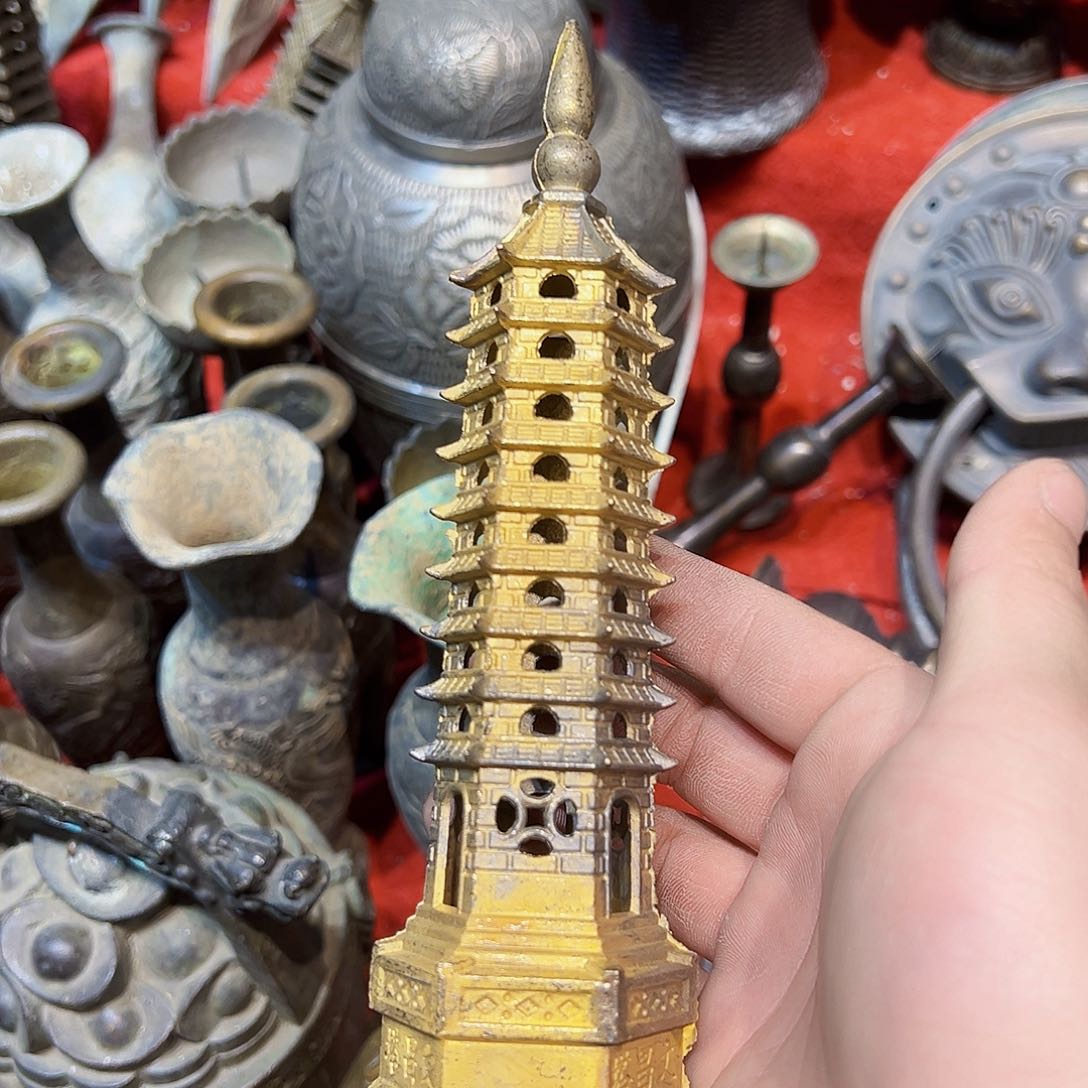 黄铜摆件，文房摆件