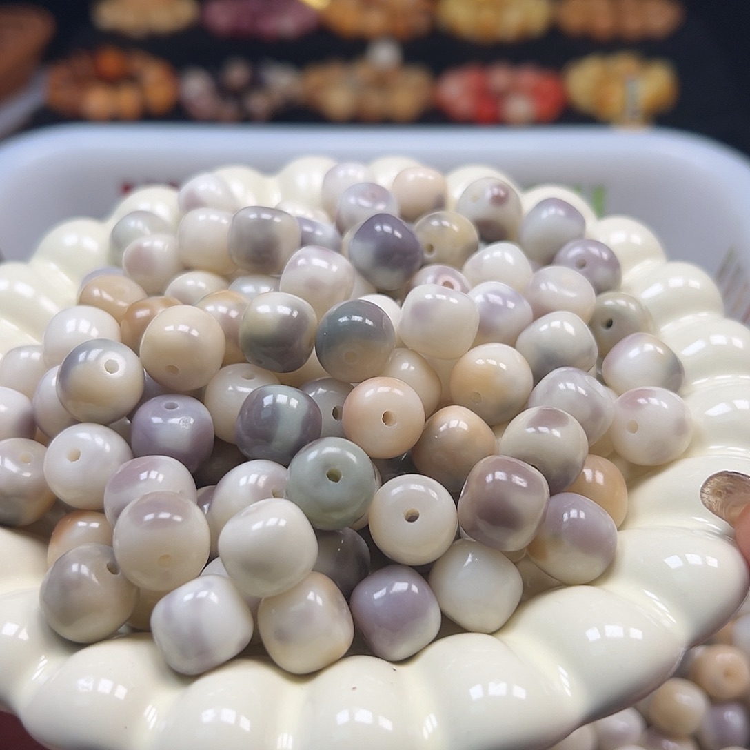 菩提根/象牙果手串卡13糯米糍桶110颗