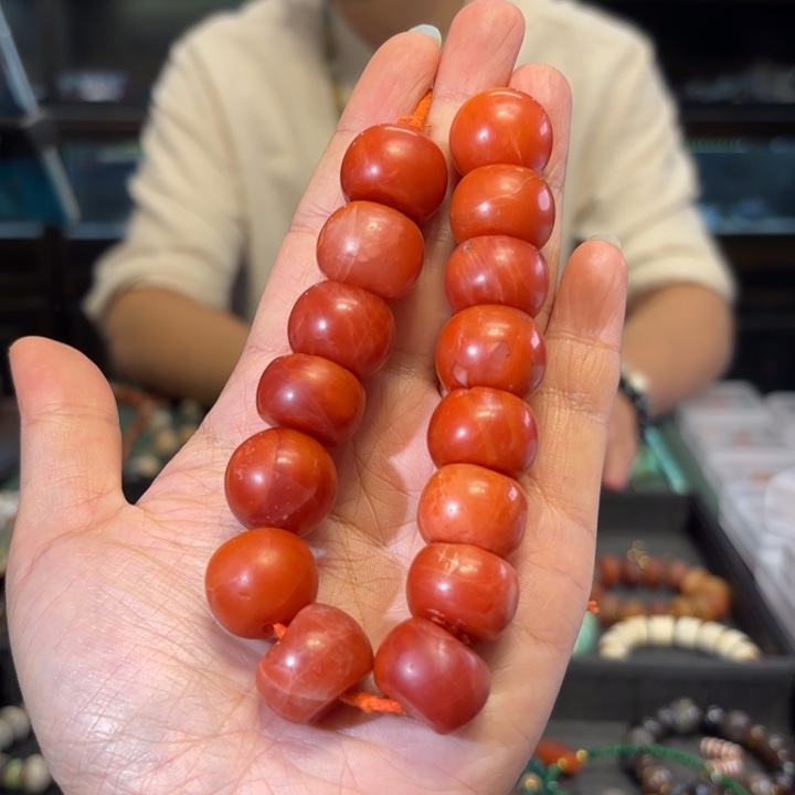 南红玛瑙未镶嵌颈饰南红