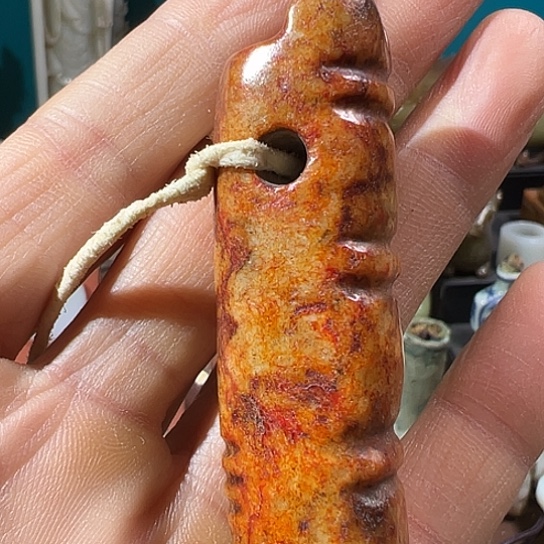 用***5和田玉（糖玉）未镶嵌挂件