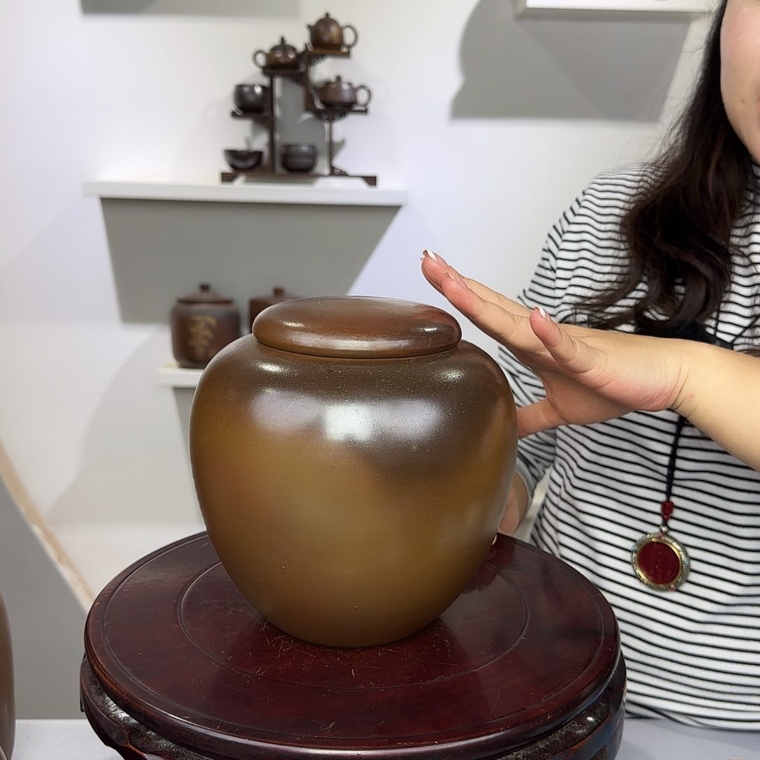 罐柴烧茶叶罐柴烧工艺烧制