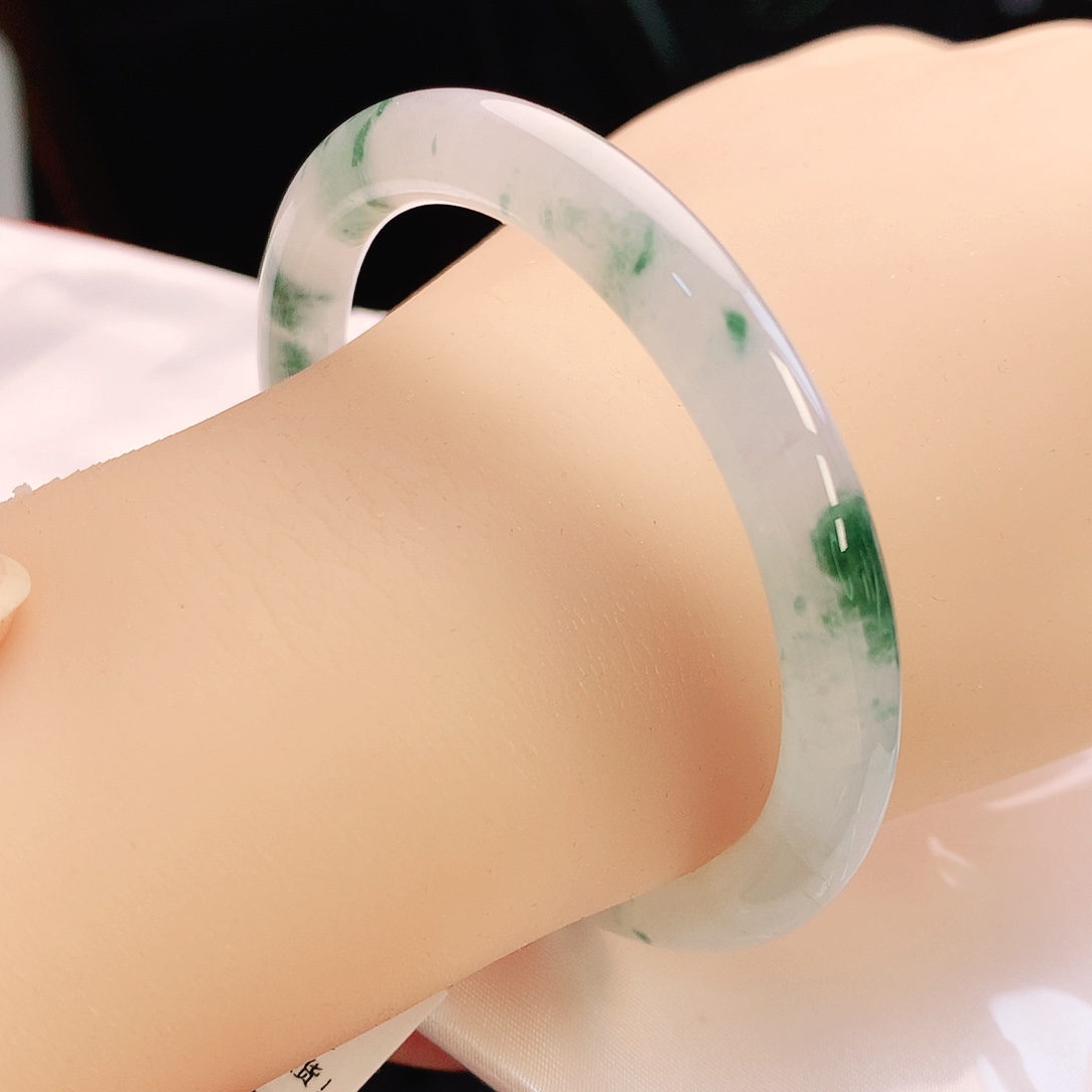 未镶嵌手镯翡翠54美人条