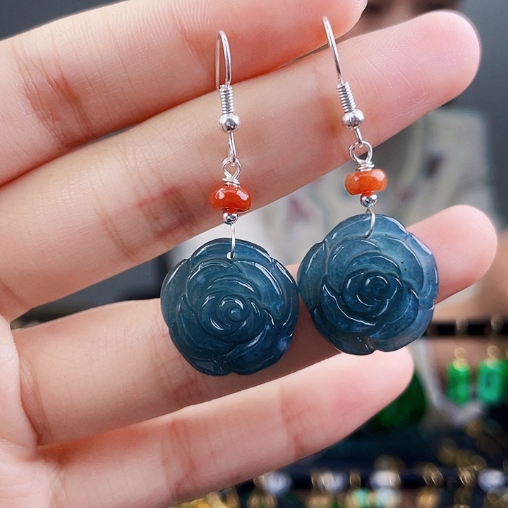 翡翠耳饰未镶嵌饰品