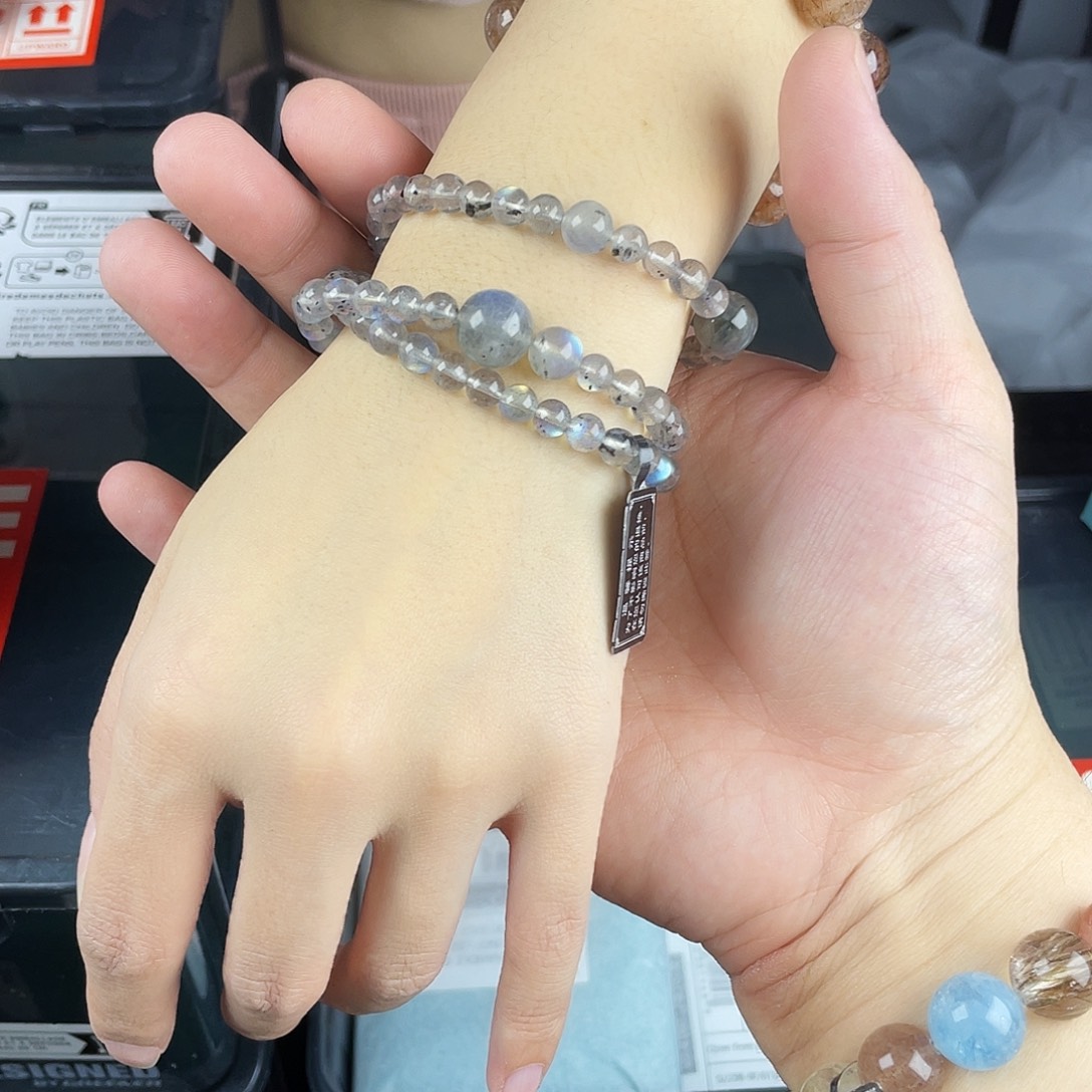 手链水晶银S925镶嵌