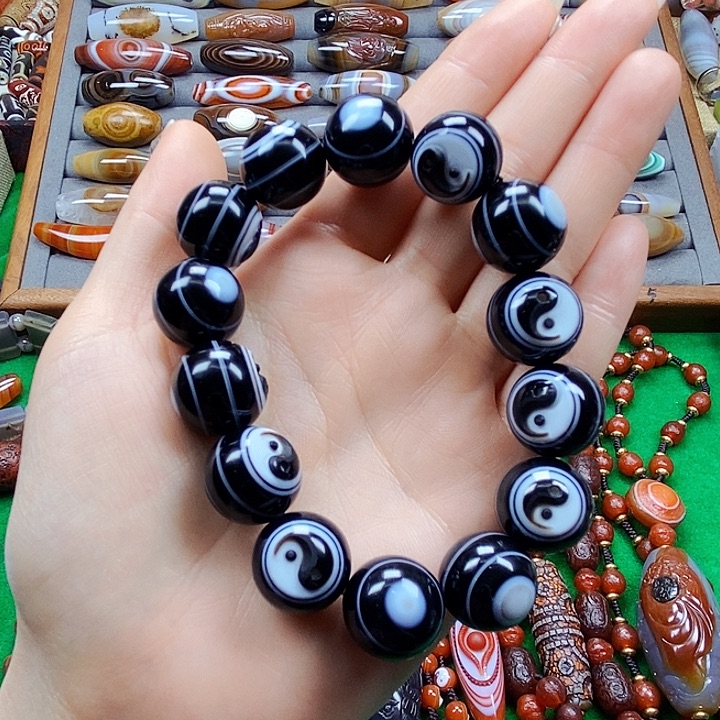 玛瑙/玉髓手链未镶嵌歌**子