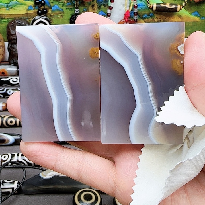 玛瑙/玉髓合金珠宝半成品