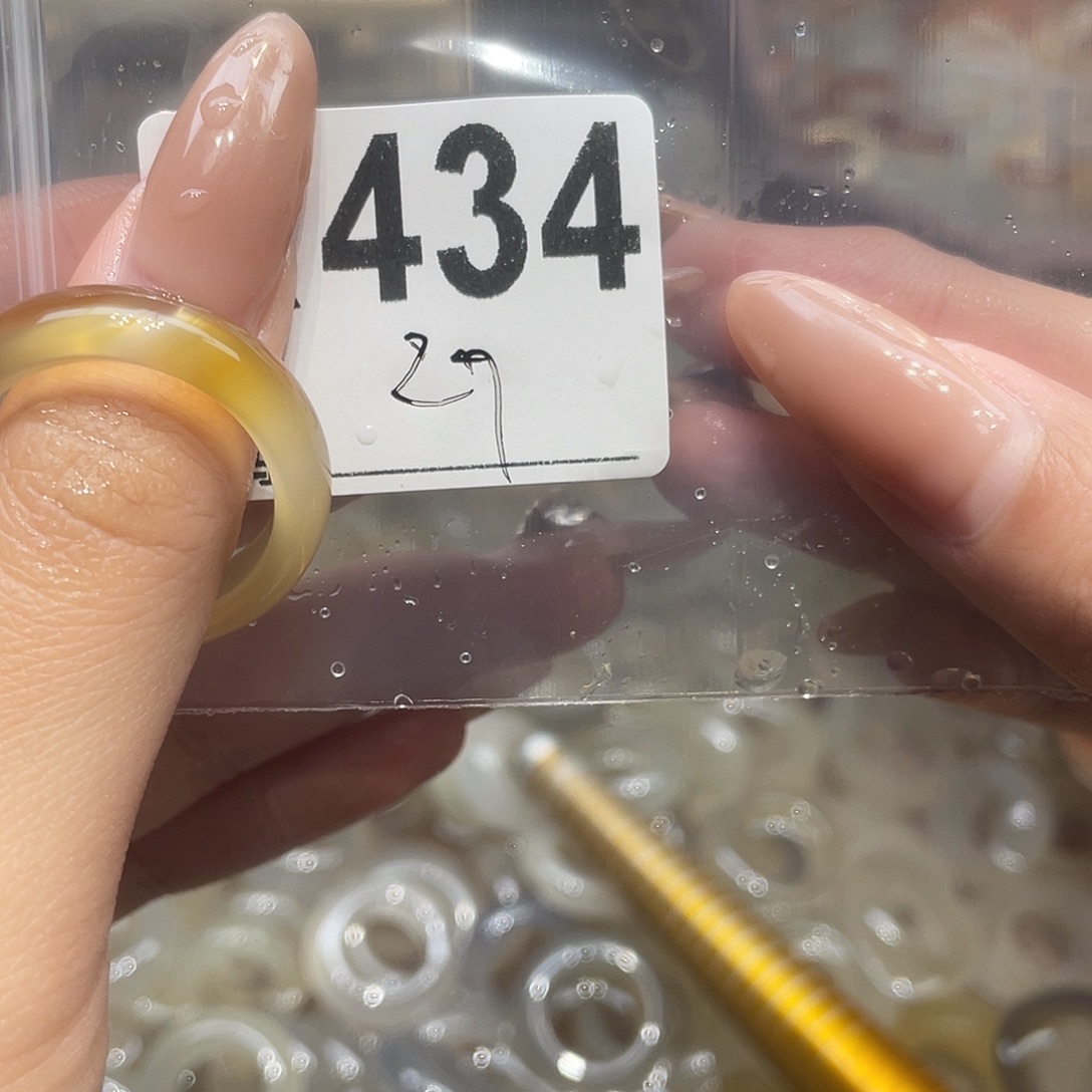 玛瑙/玉髓未镶嵌戒指434