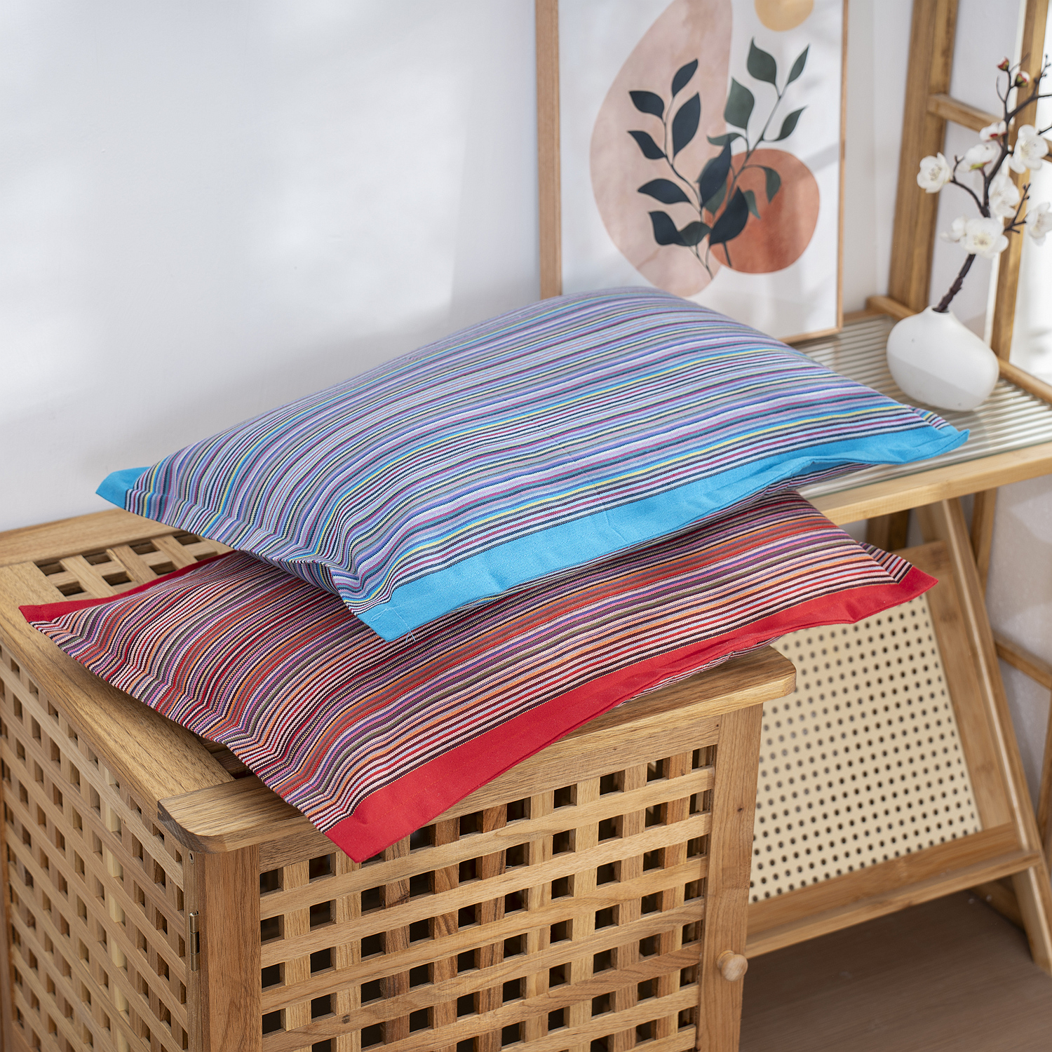 全荞麦壳填充老粗布单人可拆洗宿舍中学生耐脏颈椎枕荞麦枕保健枕