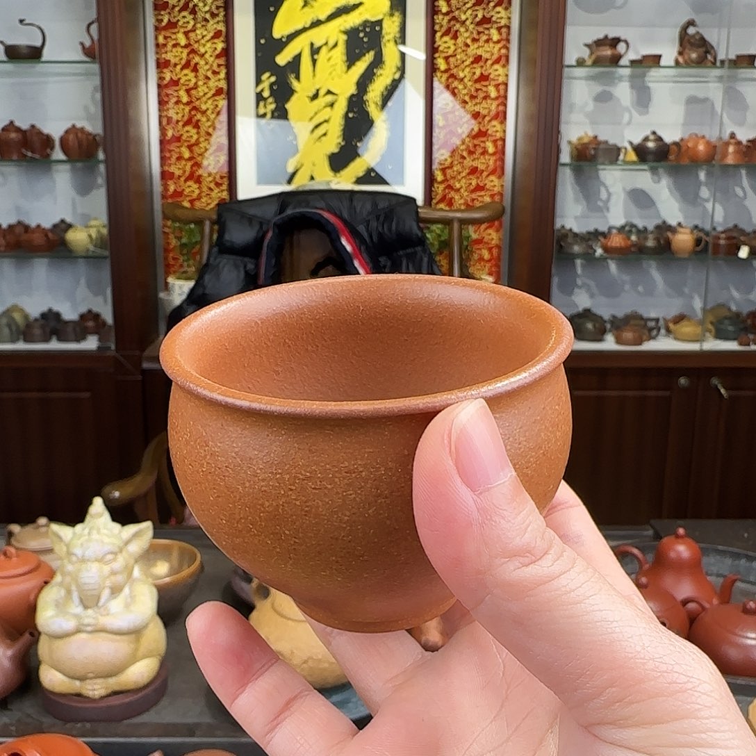 紫砂茶壶圆融杯降坡