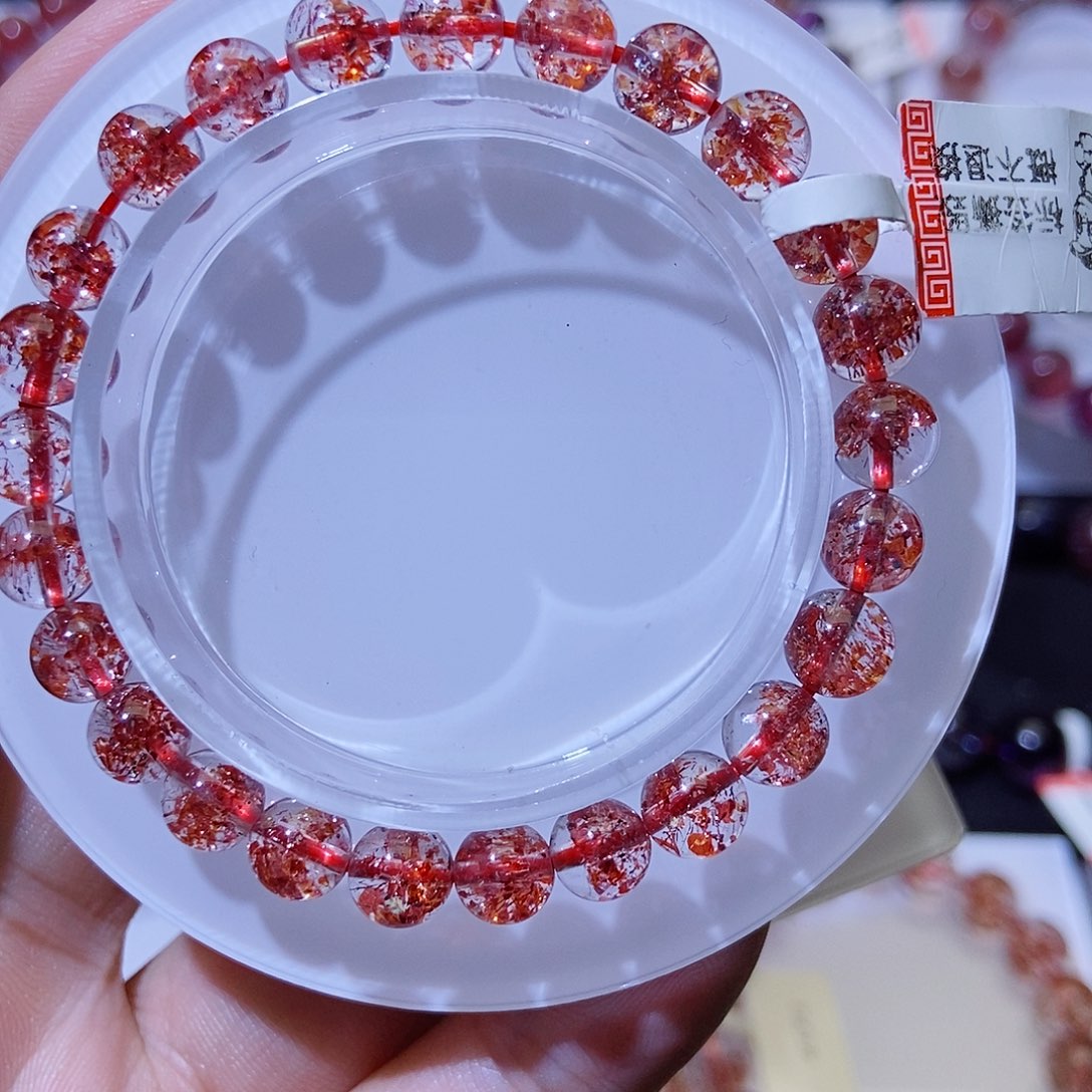 未镶嵌手链水晶金草莓