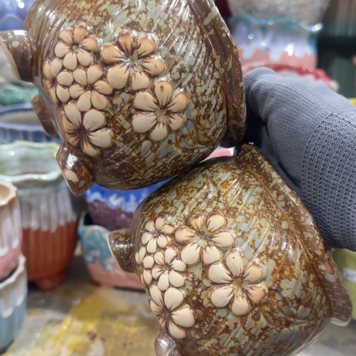 凑9米包邮，有孔，陶瓷花盆