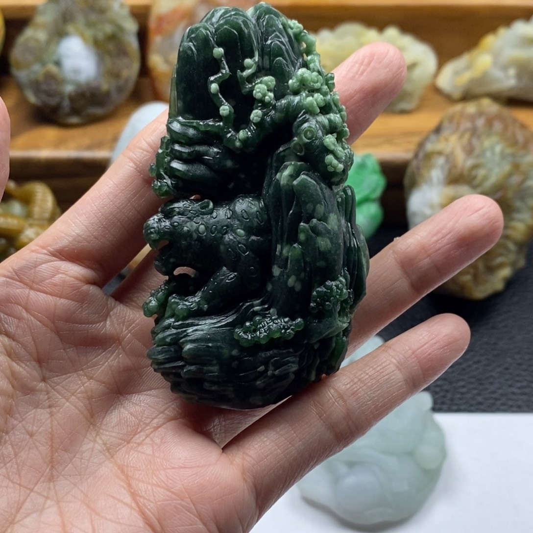 F***b定制翡翠未镶嵌豹