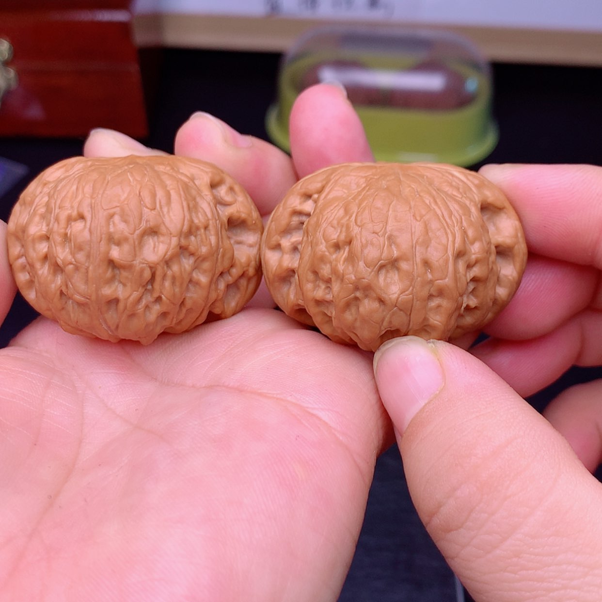 【闪购商品】文玩核桃把件铁锤44➕微微修