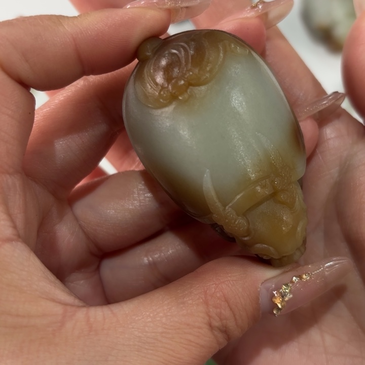 和田玉定制龙龟手把未镶嵌