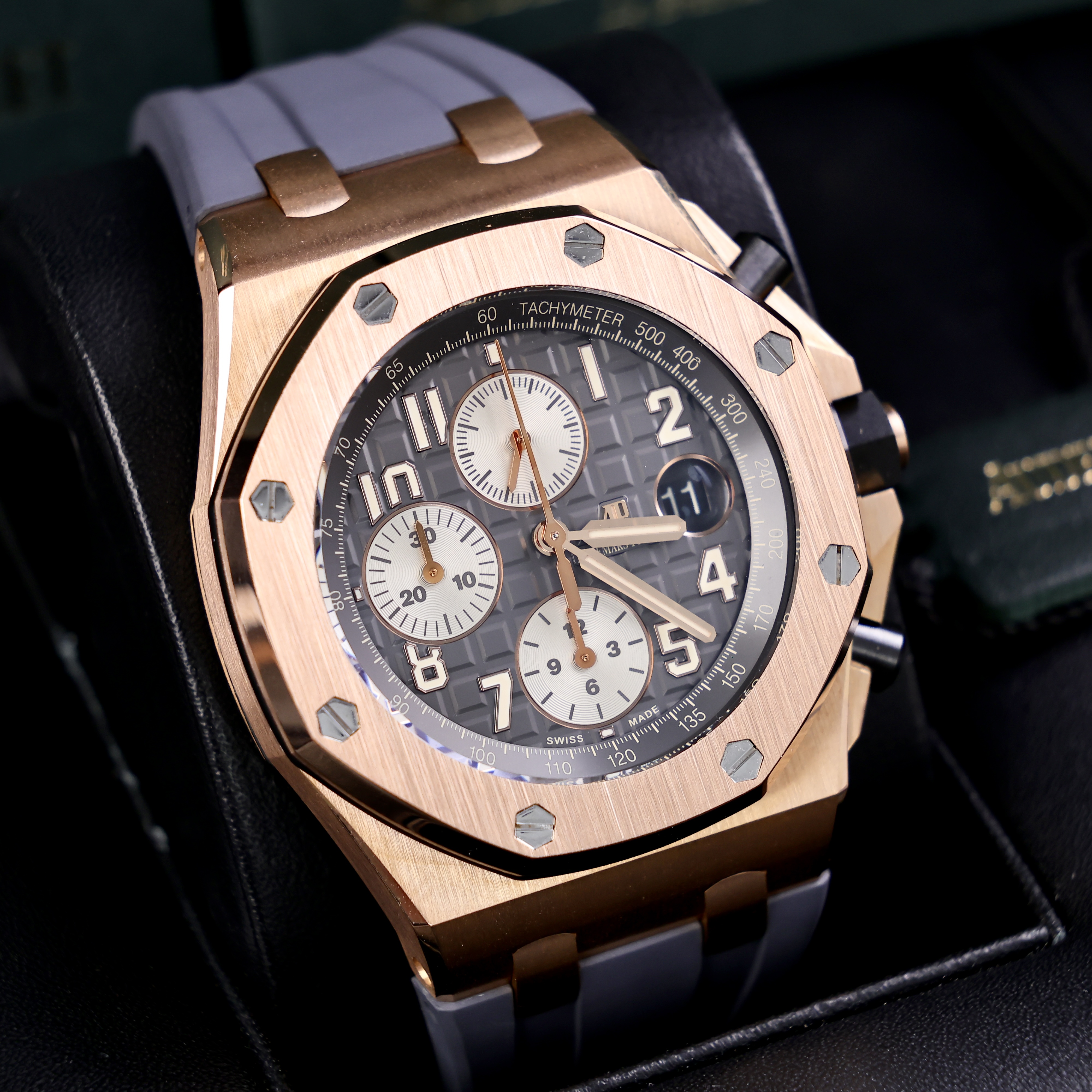 95新 AIPE/爱彼 皇家橡树离岸 26470OR 18k玫瑰金2018年保卡