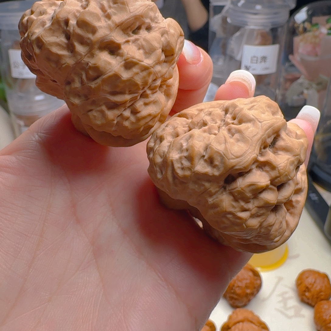 核桃把件47巨肚蛤蟆头