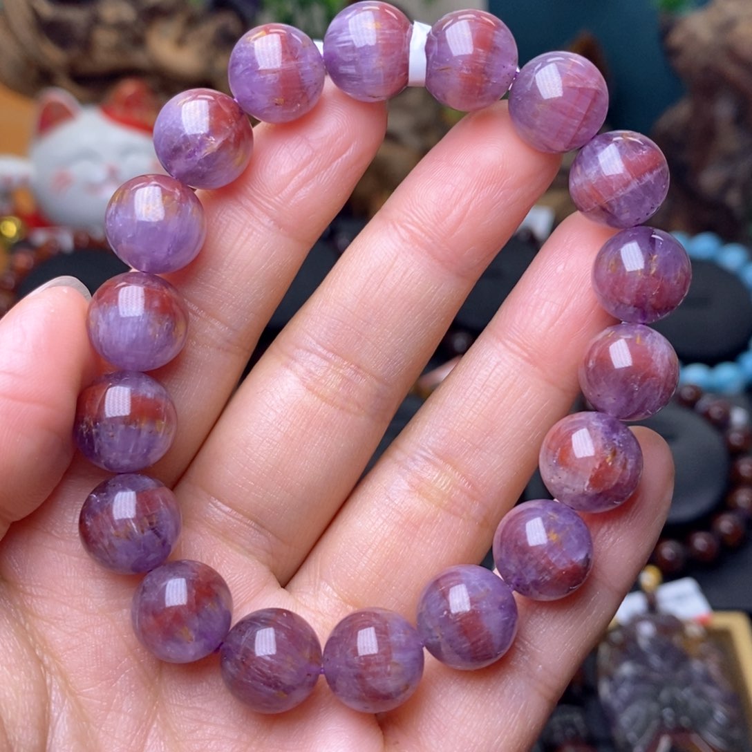 水晶A023极光三色单圈11m未镶嵌