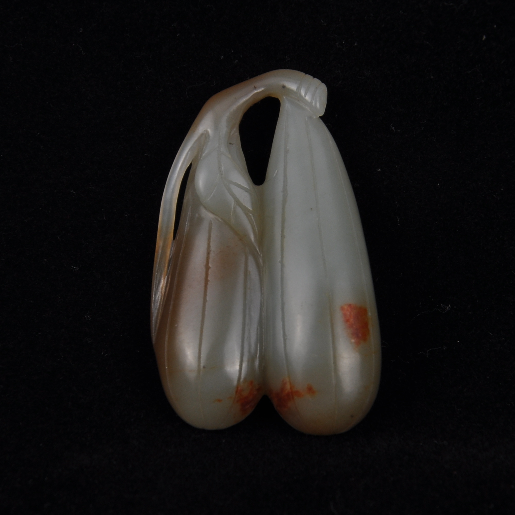 Lot13  清  和田玉瓜瓜来财把件