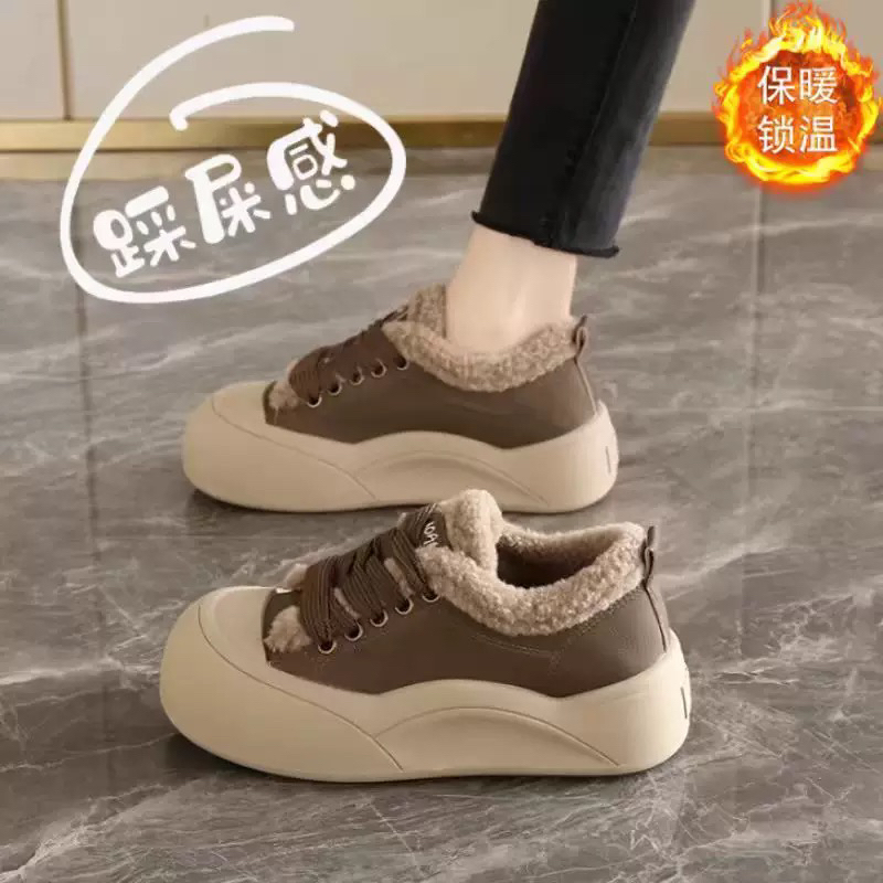 2025新款冬季加绒棉鞋女百搭T86