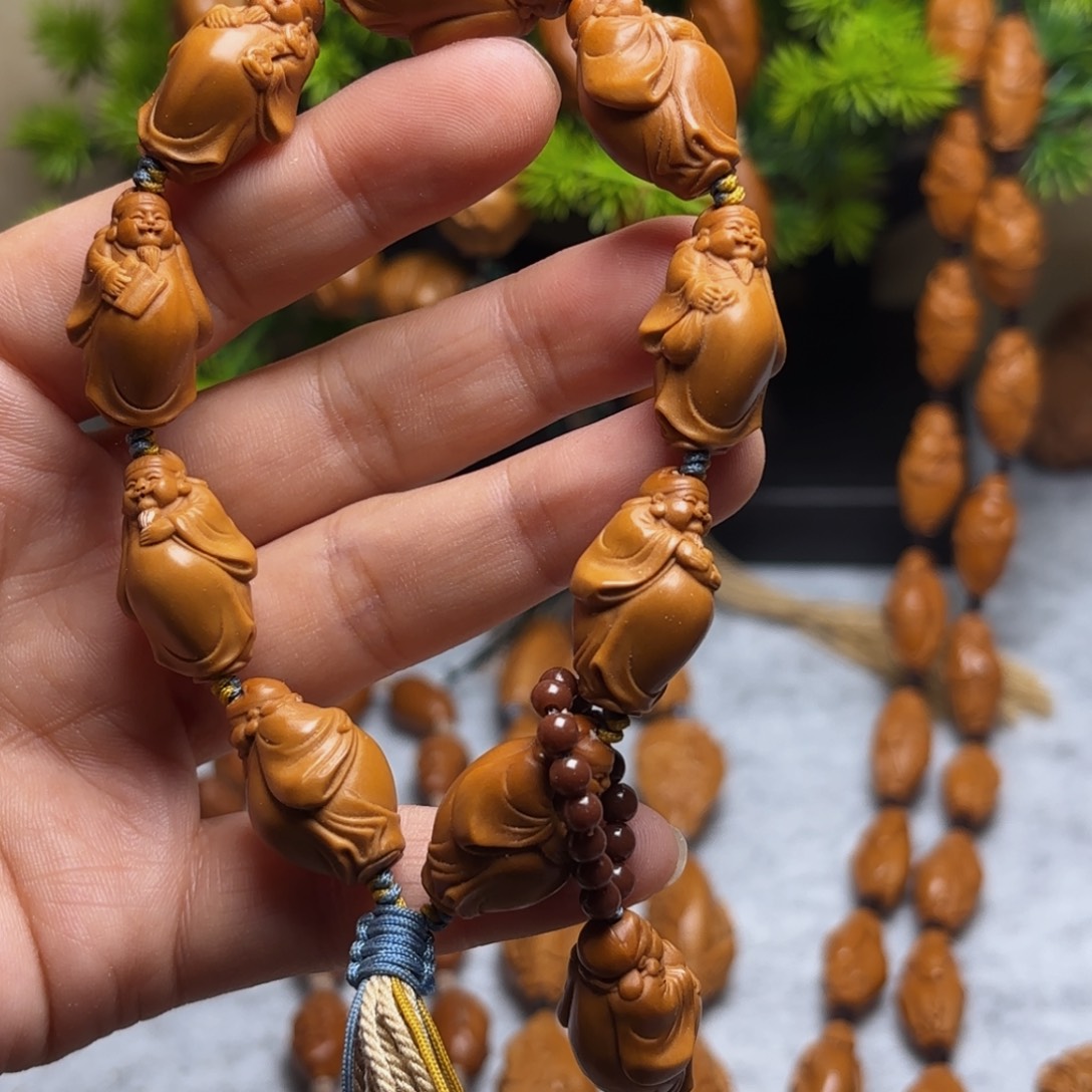 橄榄核手串/手链小财神