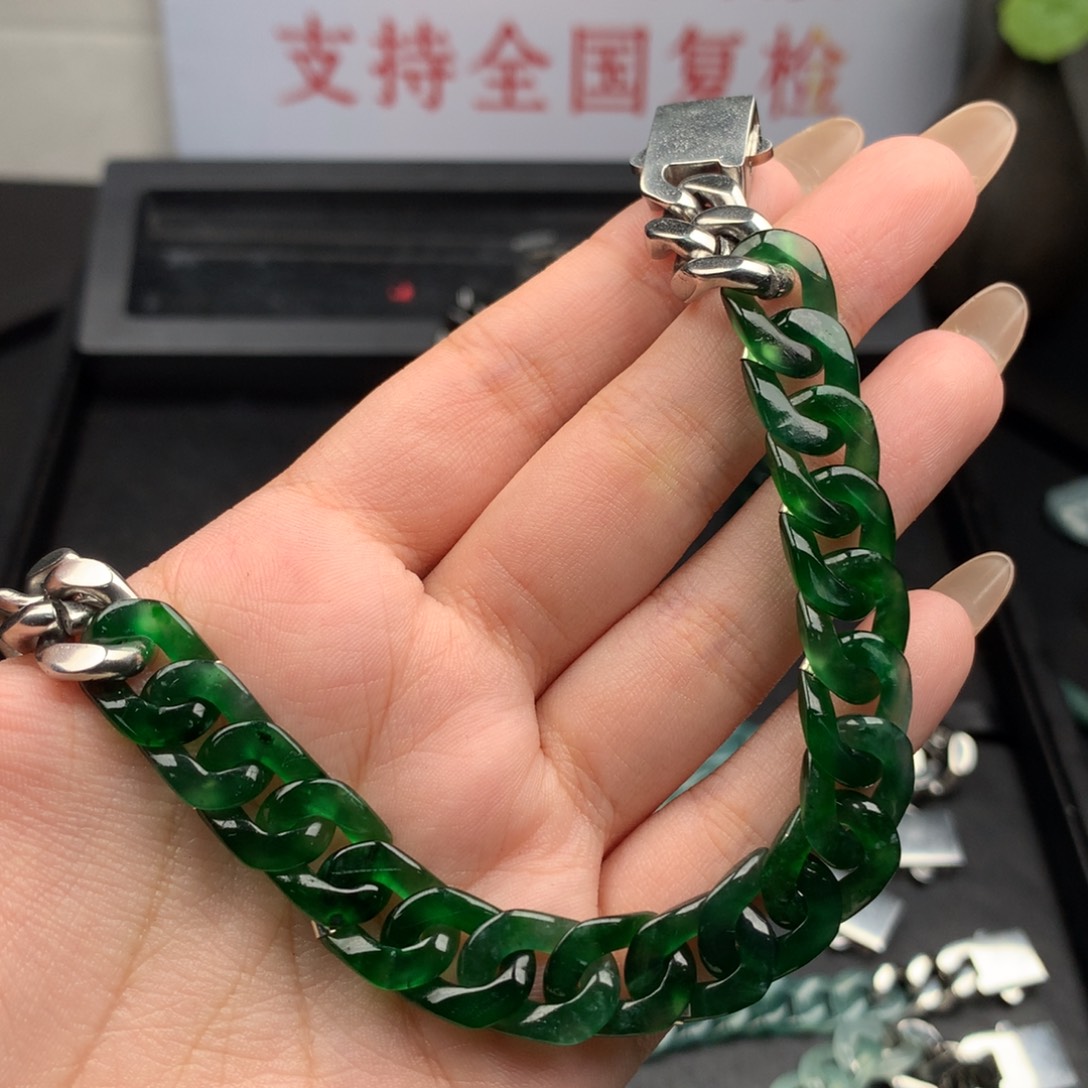 〔***〕翡翠未镶嵌手链00003