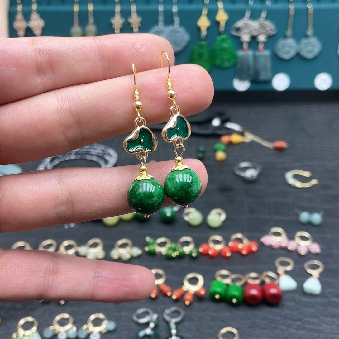 未镶嵌翡翠耳饰004