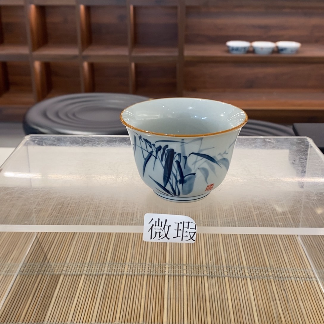 釉下彩老陶泥手工绘制