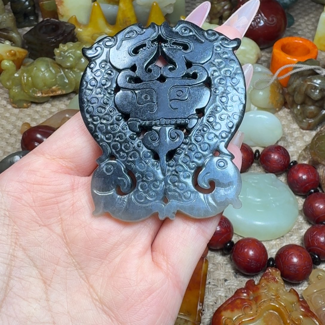 白玉菩提吊坠挂件