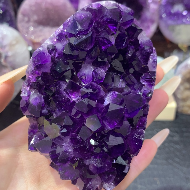 未镶嵌紫晶珠宝半成品7号帝紫晶镇