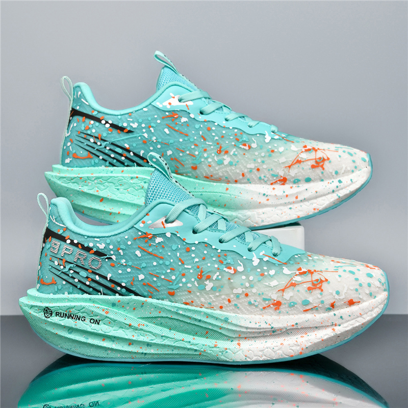 33-44码夜光学生跑步鞋超轻减震运动鞋军训体测鞋网面男女同款