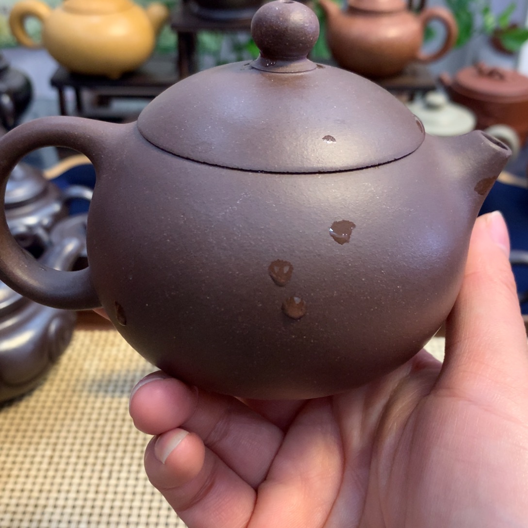 紫砂茶壶宜兴原矿紫泥220cc