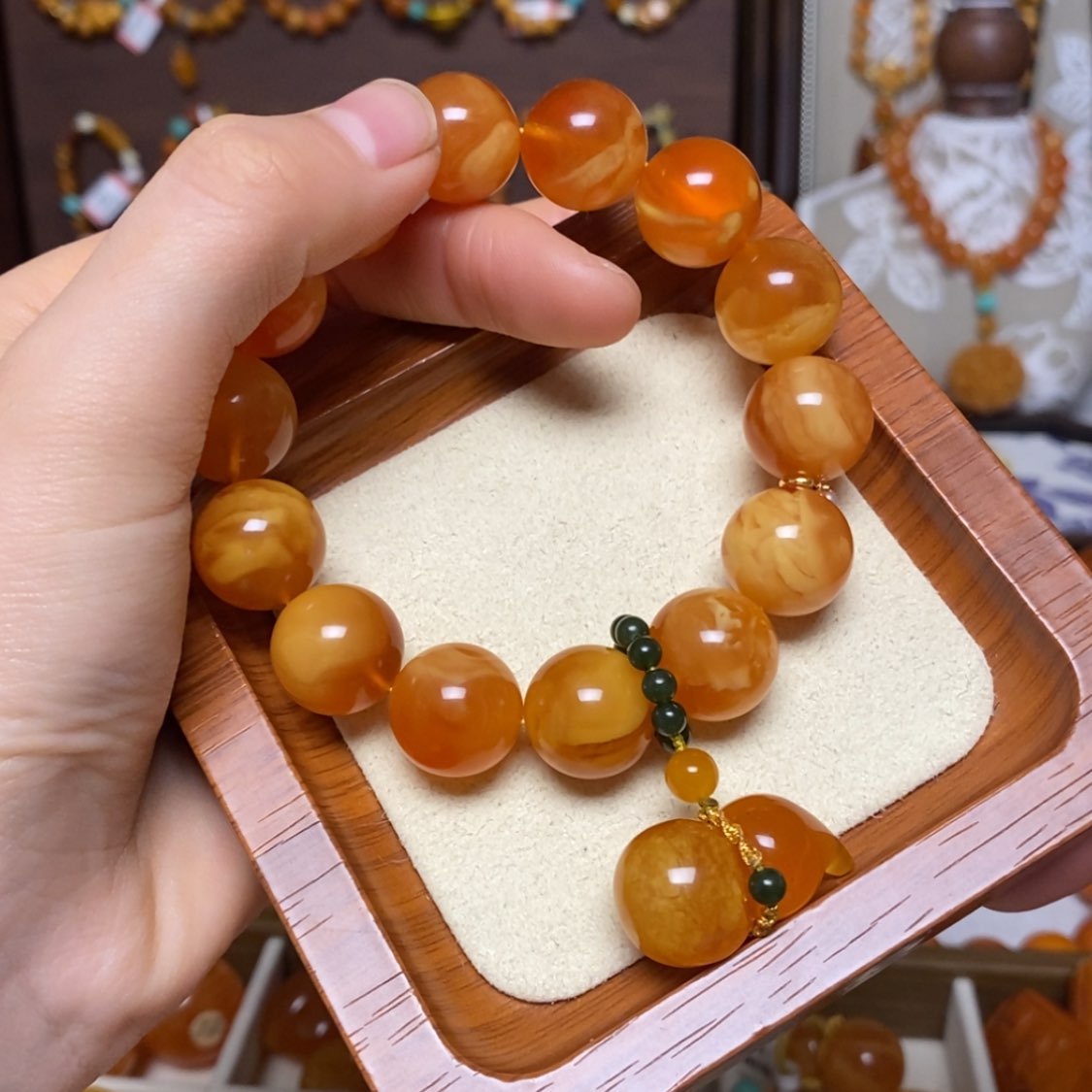 【闪购商品】手链蜜蜡未镶嵌手串定制