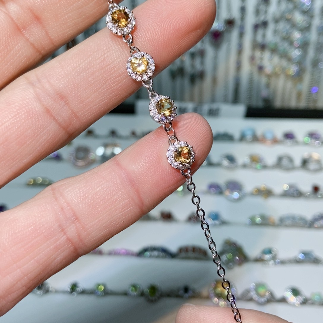 紫晶珠宝半成品银S925镶嵌