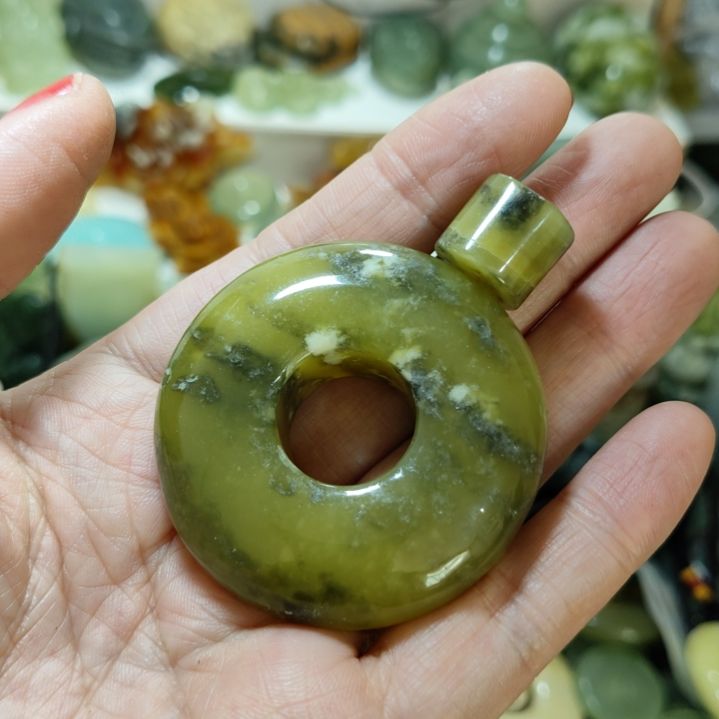 岫玉平安扣未镶嵌