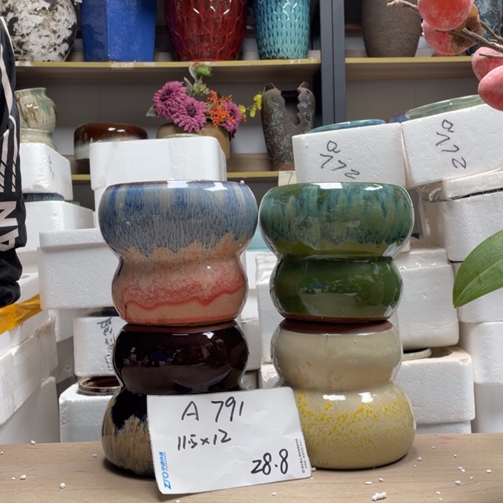 粗陶多肉花盆微瑕791